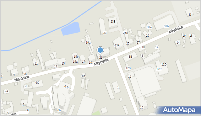 Świebodzin, Młyńska, 21, mapa Świebodzin