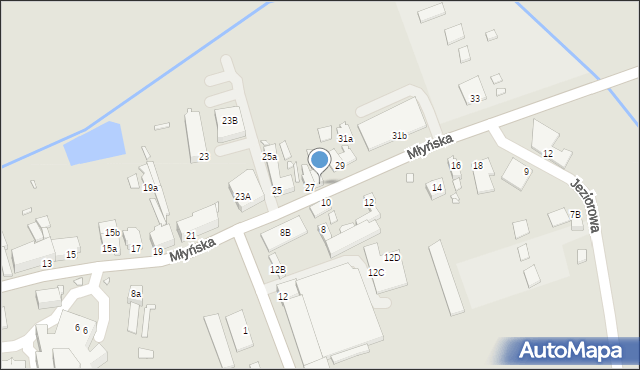 Świebodzin, Młyńska, 27a, mapa Świebodzin