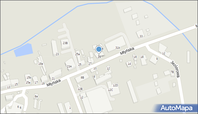 Świebodzin, Młyńska, 29, mapa Świebodzin
