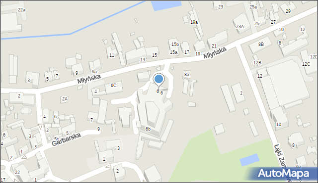 Świebodzin, Młyńska, 6a, mapa Świebodzin