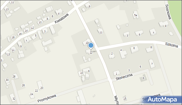 Święta, Młyńska, 12, mapa Święta