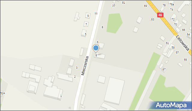 Szczekociny, Mleczarska, 4, mapa Szczekociny