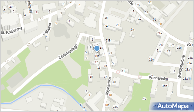 Szprotawa, Młynarska, 15a, mapa Szprotawa