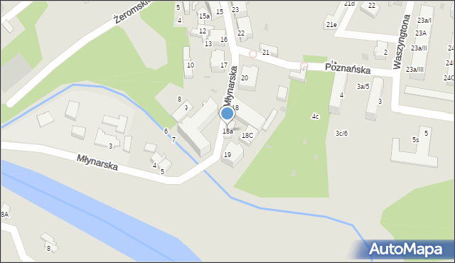 Szprotawa, Młynarska, 18a, mapa Szprotawa