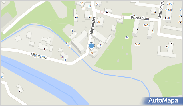 Szprotawa, Młynarska, 19, mapa Szprotawa