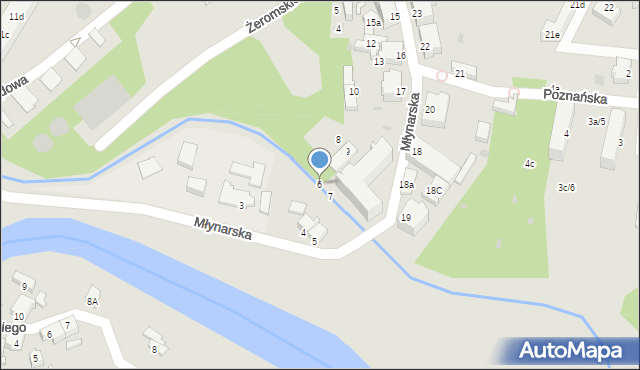 Szprotawa, Młynarska, 6, mapa Szprotawa