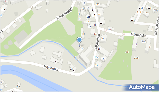Szprotawa, Młynarska, 8, mapa Szprotawa
