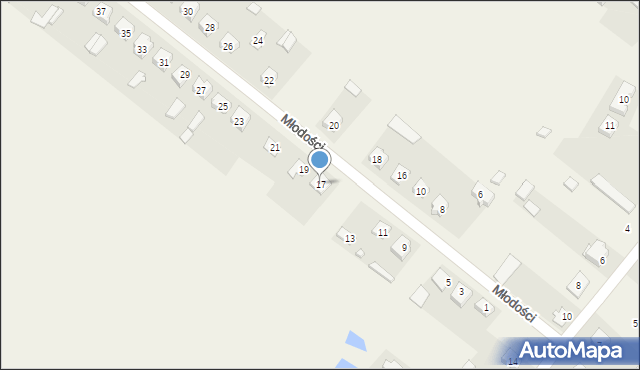 Sztabin, Młodości, 17, mapa Sztabin