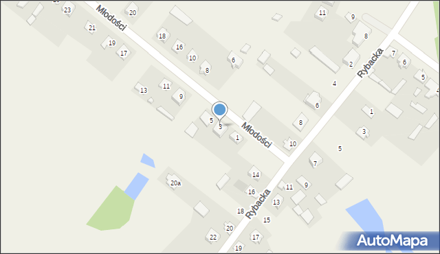 Sztabin, Młodości, 3, mapa Sztabin