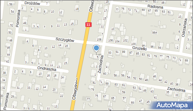 Tarnowskie Góry, Młodzieżowa, 5a, mapa Tarnowskie Góry