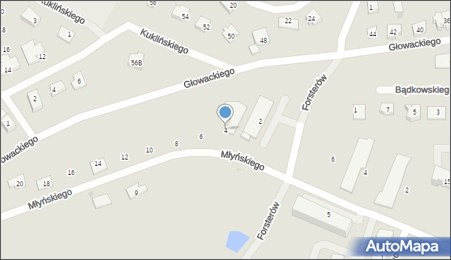 Tczew, Młyńskiego Władysława, ks., 4, mapa Tczew