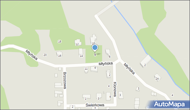 Torzym, Młyńska, 8, mapa Torzym