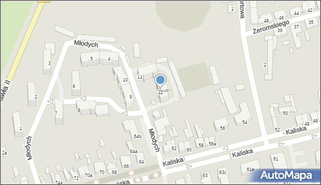 Turek, Młodych, 12, mapa Turka