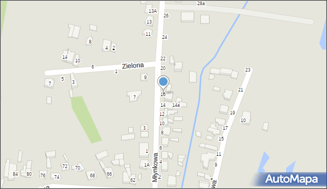 Tuszyn, Młynkowa, 16, mapa Tuszyn