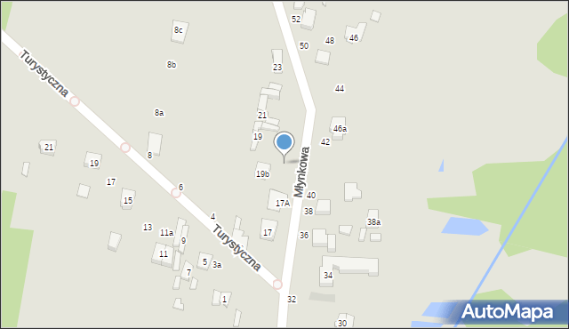 Tuszyn, Młynkowa, 19a, mapa Tuszyn