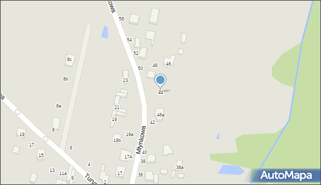 Tuszyn, Młynkowa, 44, mapa Tuszyn