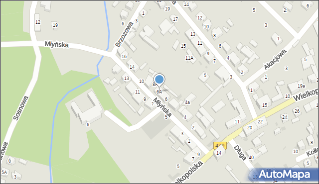 Twardogóra, Młyńska, 6A, mapa Twardogóra