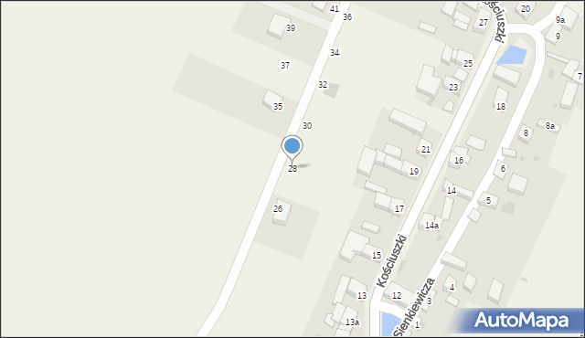 Węgry, Młyńska, 28, mapa Węgry