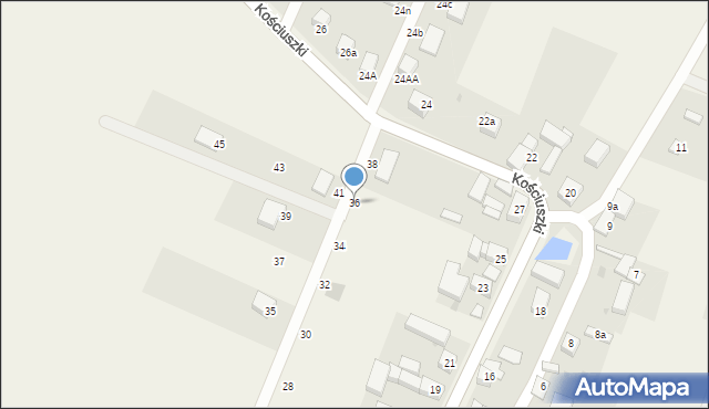 Węgry, Młyńska, 36, mapa Węgry