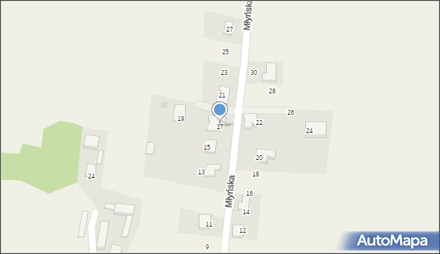 Wijewo, Młyńska, 17, mapa Wijewo