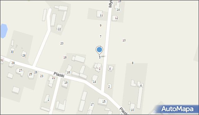 Wijewo, Młyńska, 3, mapa Wijewo