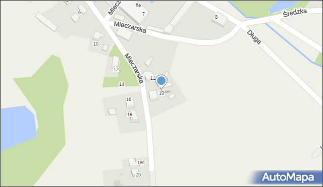 Wilczków, Mleczarska, 13, mapa Wilczków