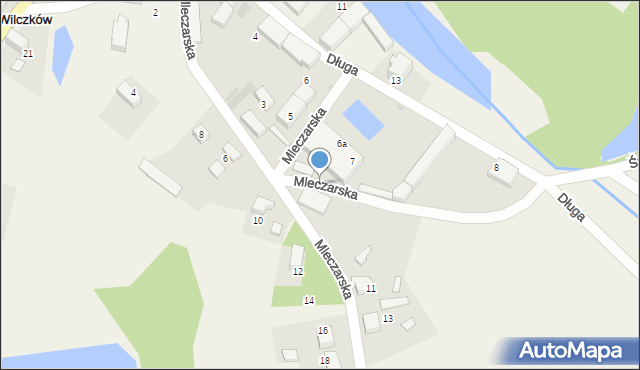 Wilczków, Mleczarska, 9, mapa Wilczków