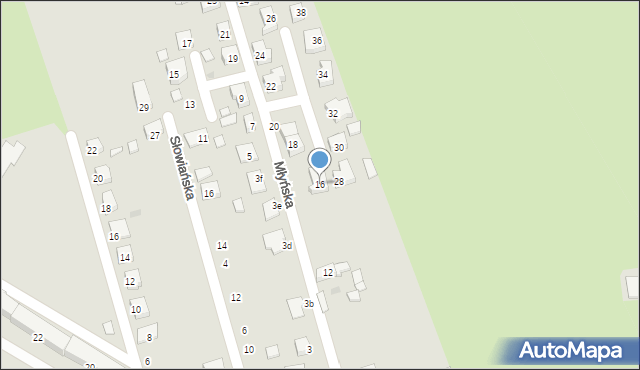 Witkowo, Młyńska, 16, mapa Witkowo