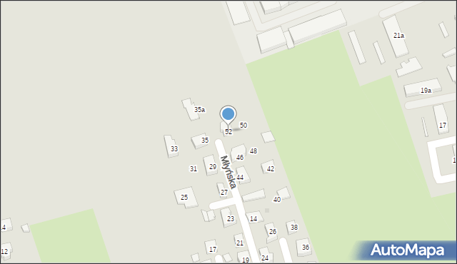 Witkowo, Młyńska, 52, mapa Witkowo