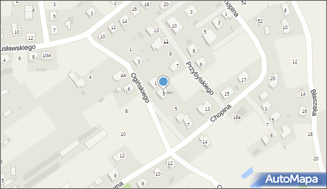 Włoszakowice, Młodziejowskiego Jerzego, 3, mapa Włoszakowice