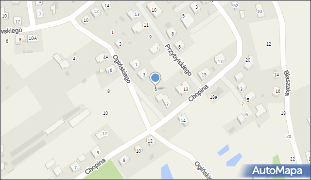 Włoszakowice, Młodziejowskiego Jerzego, 5, mapa Włoszakowice