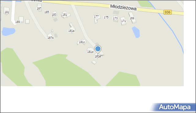Wodzisław Śląski, Młodzieżowa, 181e, mapa Wodzisławia Śląskiego