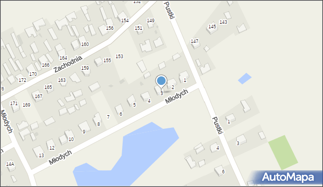 Wola Baranowska, Młodych, 3, mapa Wola Baranowska