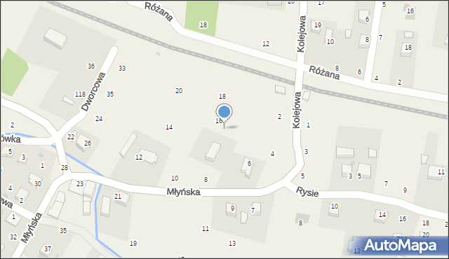 Wola Filipowska, Młyńska, 16, mapa Wola Filipowska