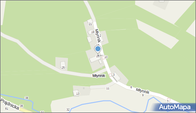 Wola Kalinowska, Młynnik, 15, mapa Wola Kalinowska