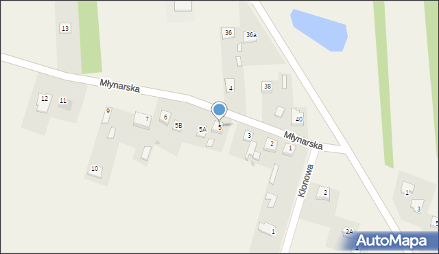 Wolanów, Młynarska, 5, mapa Wolanów