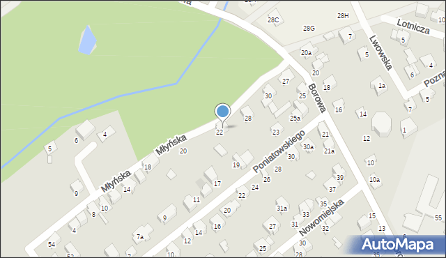 Zawiercie, Młyńska, 26, mapa Zawiercie