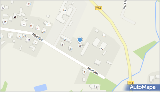 Zblewo, Młyńska, 8a, mapa Zblewo