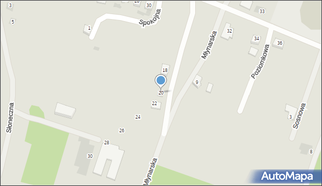 Zduny, Młynarska, 20, mapa Zduny