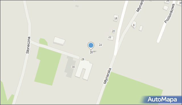 Zduny, Młynarska, 26, mapa Zduny