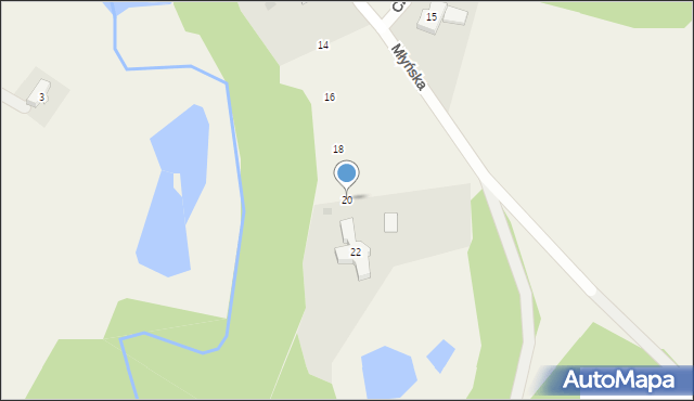 Żukczyn, Młyńska, 20, mapa Żukczyn