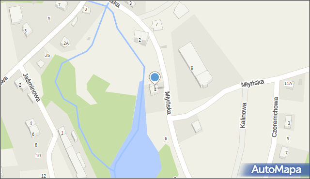 Żukczyn, Młyńska, 4, mapa Żukczyn