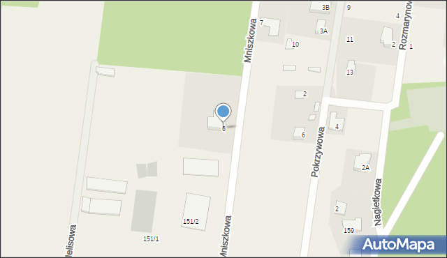 Grabówka, Mniszkowa, 6, mapa Grabówka