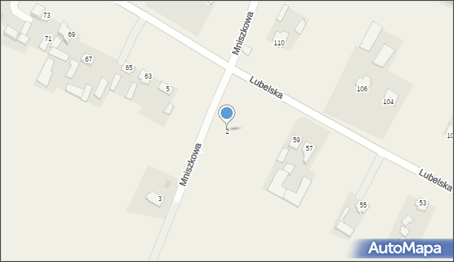 Jacków, Mniszkowa, 2, mapa Jacków