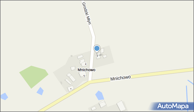 Mnichowo, Mnichowo, 3, mapa Mnichowo