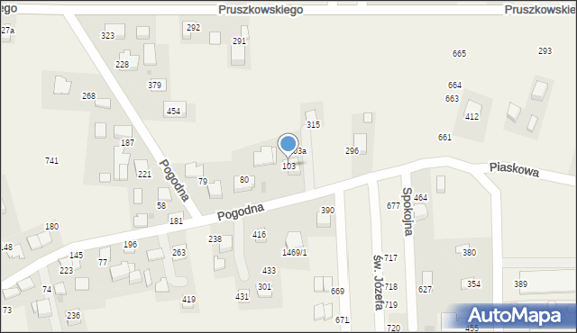 Mników, Mników, 103, mapa Mników