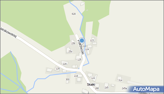 Mników, Mników, 205, mapa Mników