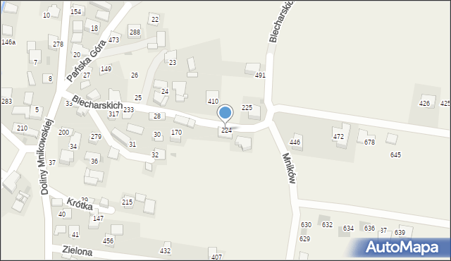 Mników, Mników, 224, mapa Mników