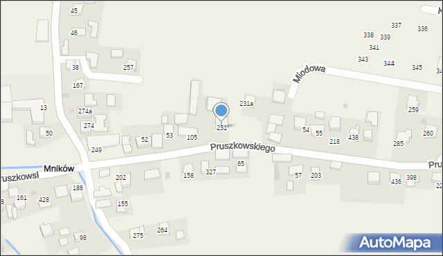 Mników, Mników, 231, mapa Mników