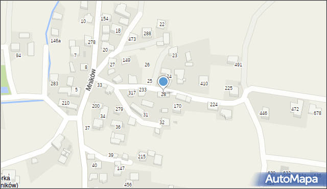 Mników, Mników, 28, mapa Mników